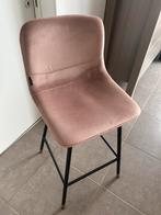 Roze fluwelen barkruk BRONX71, 1 kruk, Ophalen, 60 tot 90 cm