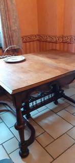 antieke eettafel, breedte 98 cm, lengte 130 cm, uittrekbaar, Huis en Inrichting, Tafels | Eettafels, Ophalen, Gebruikt