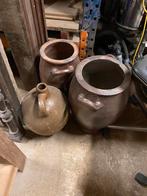 lot de 3 pots, jarre en grès ou terre ?, Antiquités & Art, Antiquités | Céramique & Poterie