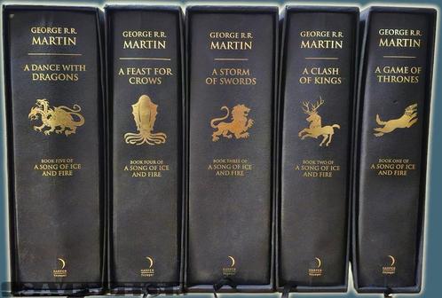 Game Of Thrones - Harper Collins - George Martin - 5x - HC, Livres, Fantastique, Utilisé, Enlèvement ou Envoi