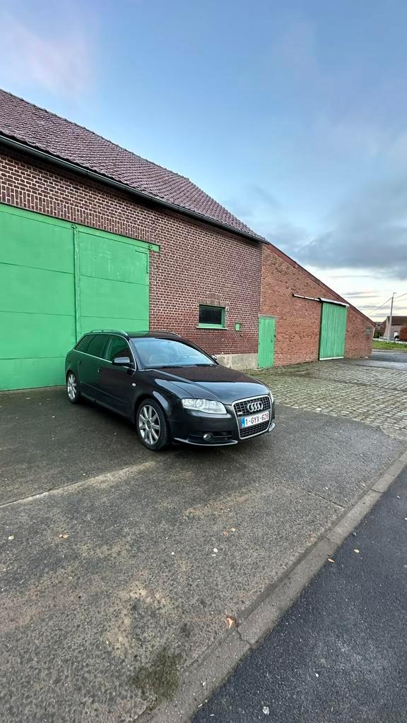 Audi A4 3x Sline, Auto's, Audi, Particulier, A4, Diesel, Euro 4, Break, 5 deurs, Handgeschakeld, Zilver of Grijs, Zwart, Leder en Stof