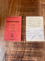 Militair rijbewijs en getuigschrift inenting 1965/1966, Ophalen of Verzenden