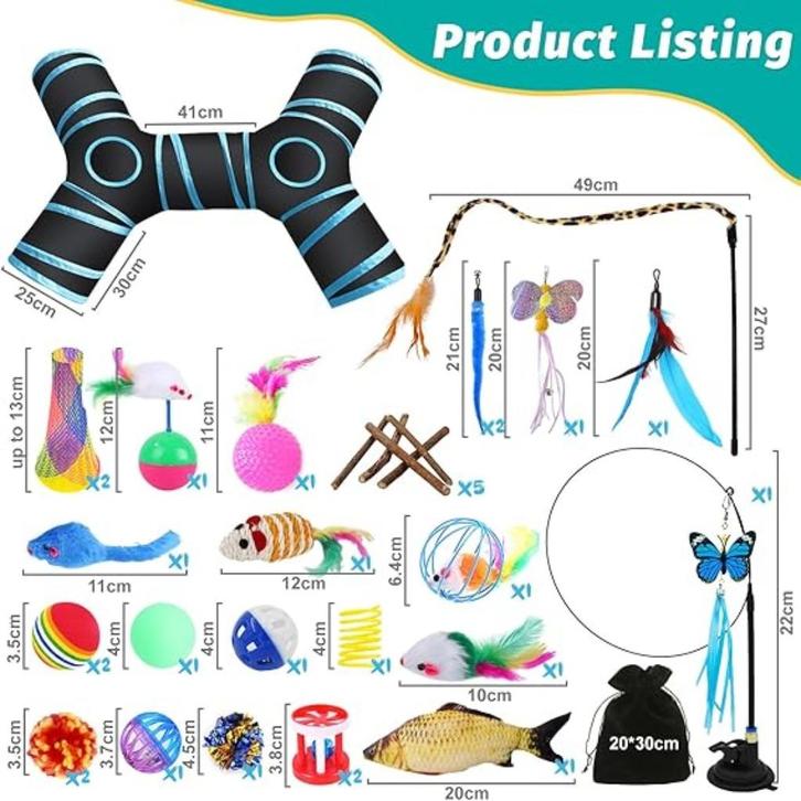 kattentunnel kattenspeelgoed set GRATIS LEVERING, Dieren en Toebehoren, Kattenspeelgoed, Nieuw, Overig speelgoed, Verzenden