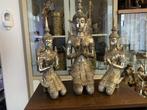 Bronze Tibetaans zilveren Thaise biddende Thepanom engelen, Ophalen of Verzenden, Gebruikt