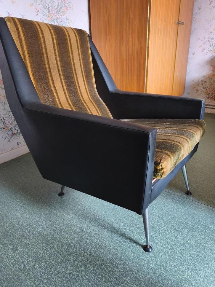 Vintage stoffen zeteltje, Antiek en Kunst, Antiek | Meubels | Stoelen en Sofa's, Ophalen