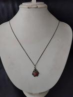 Oude Zilveren Ketting /Filigree &Koraal., Ophalen of Verzenden