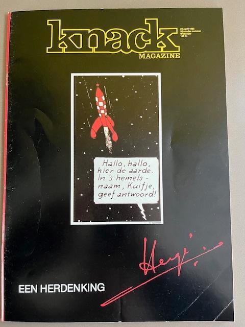Een herdenking aan Hergé  Knack magazine, Boeken, Stripverhalen, Zo goed als nieuw, Ophalen