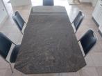 Granieten keukentafel te koop, Huis en Inrichting, Ophalen, Overige materialen, 50 tot 100 cm, Zo goed als nieuw