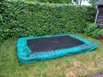 Trampoline Berg rechthoek, Kinderen en Baby's, Speelgoed | Buiten | Trampolines, Ophalen, Gebruikt