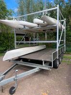 Remorque met kajaks, Watersport en Boten, Boottrailers, Ophalen, Gebruikt, Geremd, Overige typen