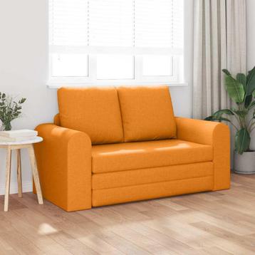 Slaapbank Donkergeel 148 x 71 x 83 cm Stof beschikbaar voor biedingen