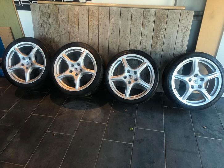 Originele 19 inch Porsche breedset velgen, Auto-onderdelen, Banden en Velgen, Band(en), Zomerbanden, 19 inch, Ophalen