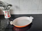 LE CREUSET Gratineschaal voor sinaasappel 28 cm, Huis en Inrichting, Kookpan of Snelkookpan, Gebruikt, Gietijzer, Ophalen of Verzenden