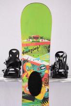 125 130 kinder snowboard SALOMON THE JUNIOR, green, Sport en Fitness, Snowboarden, Verzenden, Gebruikt, Board
