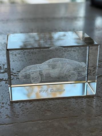 Porsche 911 turbo gravure in fotokristal, Autos : Divers, Voitures de course