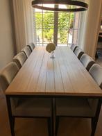 Eetkamer met 8 stoelen, Ophalen, 200 cm of meer, Zo goed als nieuw, Vijf personen of meer