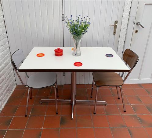 Vintage eettafel, Huis en Inrichting, Tafels | Eettafels, Gebruikt, Ophalen