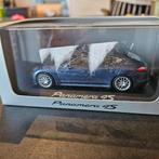 Minichamps Porsche Panamera S4 bleue 1/43, Hobby en Vrije tijd, Ophalen, Nieuw, Auto, MiniChamps