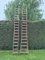Tweedelige houten ladder, Ophalen, Gebruikt, Ladder, Opvouwbaar of Inschuifbaar