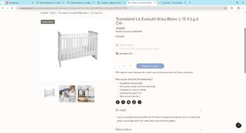 chambre bebe Alisa, Enfants & Bébés, Enlèvement, Comme neuf, Garçon ou Fille