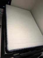 2-Persoonsbed, lattenbodem en matras (140/200), Ophalen, Zwart, 140 cm, Zo goed als nieuw