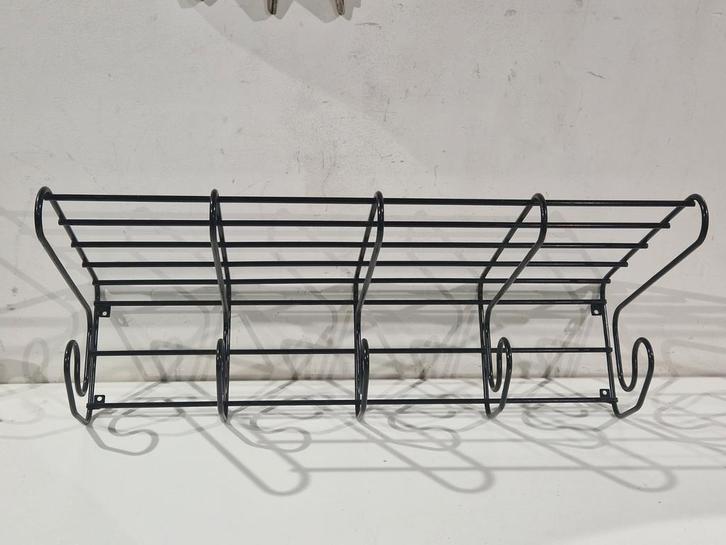 Ikea Fran geplastificeerde wandkapstok zwart, Huis en Inrichting, Woonaccessoires | Kapstokken, Gebruikt, Wandkapstok, Metaal