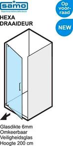 Porte de douche Samo Hexa neuve, Maison & Meubles, Salle de bain | Meubles de Salle de bain, Neuf, Moins de 25 cm, Enlèvement