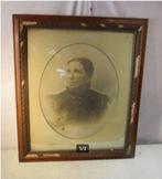Cadre photo ancien en bois de 1900 - 72x62/61x51, Utilisé, Enlèvement ou Envoi