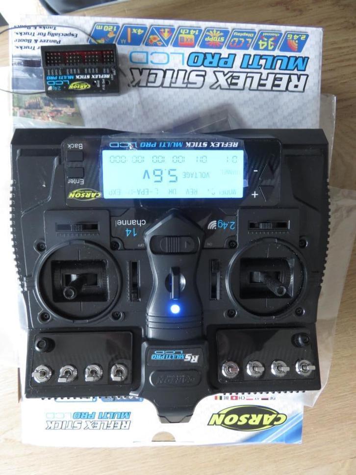 Carson Reflex Stick Multi Pro écran LCD 2,4 G 14 Ch, Hobby & Loisirs créatifs, Modélisme | Radiocommandé & Téléguidé | Autre, Comme neuf