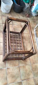 Rotan salontafel, Huis en Inrichting, Tafels | Salontafels, Ophalen, Gebruikt, Minder dan 50 cm, 50 tot 100 cm