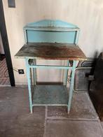 Brocante metalen bijzettafel, Ophalen
