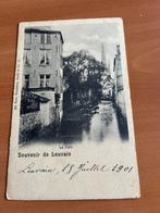 Postkaart "Souvenir de Louvain" : La Dyle -1901, Verzenden, Voor 1920, Gelopen, Vlaams-Brabant