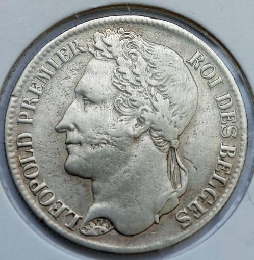1 Frank 1833, Postzegels en Munten, Munten | België, Losse munt, Zilver, Zilver, Ophalen of Verzenden