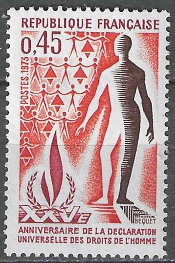 Frankrijk 1973 - Yvert 1781 - Rechten van de Mens (PF) beschikbaar voor biedingen