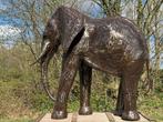 Olifant ''Igor'' XXL - 210 cm - Handgemaakt & Uniek, Tuin en Terras, Ophalen of Verzenden, Metaal, Dierenbeeld
