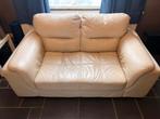 Canapé 2 places cuir beige 170x95cm. Bon état, Maison & Meubles, 75 à 100 cm, Enlèvement, Utilisé, Moderne