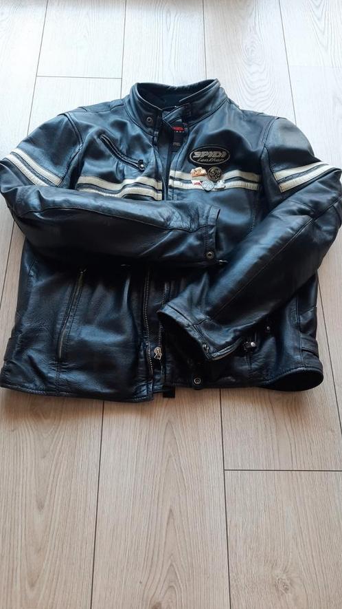 Zacht leren motorjack maat L. Zo goed als nieuw., Motoren, Kleding | Motorkleding