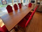 EETKAMER TAFEL 240cm met 8 stoelen, Antiek en Kunst, Ophalen