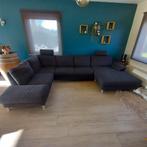 Bank in zwarte stof, Huis en Inrichting, Ophalen of Verzenden, Zo goed als nieuw