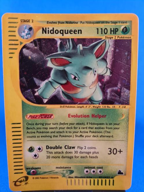 Nidoqueen H21/H32 - Skyridge, Hobby en Vrije tijd, Verzamelkaartspellen | Pokémon, Zo goed als nieuw, Verzenden