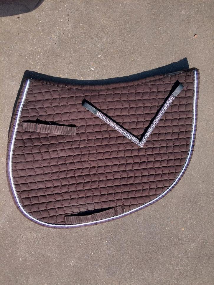 Eskadron zadeldek turf cotton met frontriem, Dieren en Toebehoren, Paarden en Pony's | Dekens en Dekjes, Gebruikt, Dekje, Ophalen of Verzenden