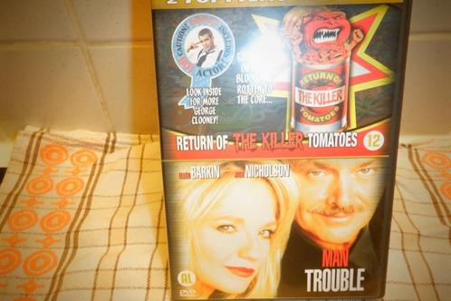 DVD Return Of The Killer Tomatoes & Man Trouble., CD & DVD, DVD | Comédie, Comme neuf, Comédie d'action, À partir de 12 ans, Enlèvement ou Envoi