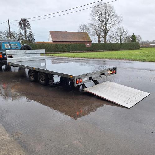 Saris aanhangwagen met d’hollandia laadklep – laadbrug, Auto diversen, Aanhangers en Bagagewagens, Gebruikt, Ophalen