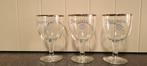 Westmalle Trappist Glas (Oud/vintage) Zilveren rand, Verzamelen, Ophalen of Verzenden, Zo goed als nieuw, Bierglas