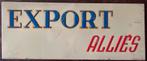 Export Allies Bier 1934, Verzamelen, Merken en Reclamevoorwerpen, Ophalen of Verzenden, Gebruikt, Reclamebord