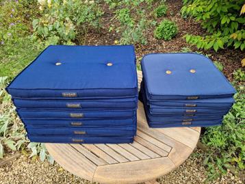 Lot de 6 galettes de chaise (assise + dossier)