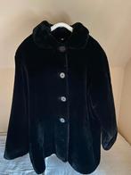 (nep) bont mantel zwart in zeer goede staat, Enlèvement, Comme neuf, Noir