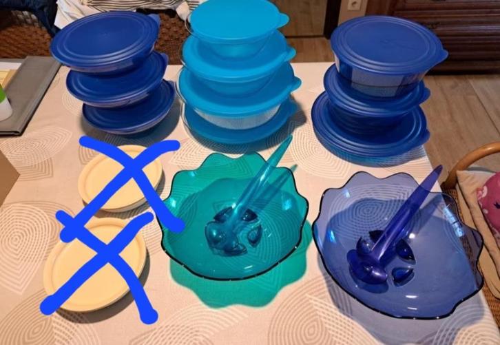 Kommen/Schalen Tupperware, Huis en Inrichting, Keuken | Tupperware, Nieuw, Overige typen, Blauw, Groen, Wit, Paars, Ophalen