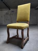 4 chaises chêne revêtement velours, Enlèvement ou Envoi, Autres couleurs, Comme neuf, Tissus