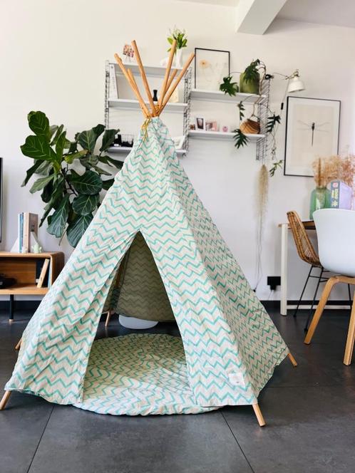 Munt-/ecrukleurige tent van Nobodinoz, Kinderen en Baby's, Speelgoed | Speeltenten, Gebruikt, Ophalen
